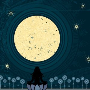 Girl with Blue Moon